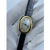 (준비완료/특급배송)NO.2677/AF공장 까르띠에Baignoire Watch YG AF 1:1 Best Edition White Dial on Black Croco Strap RONDA Quartz